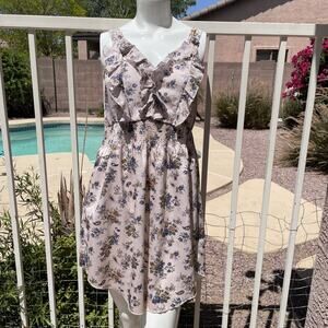 THML Sleeveless Floral Paisley Mini Dress Size XS